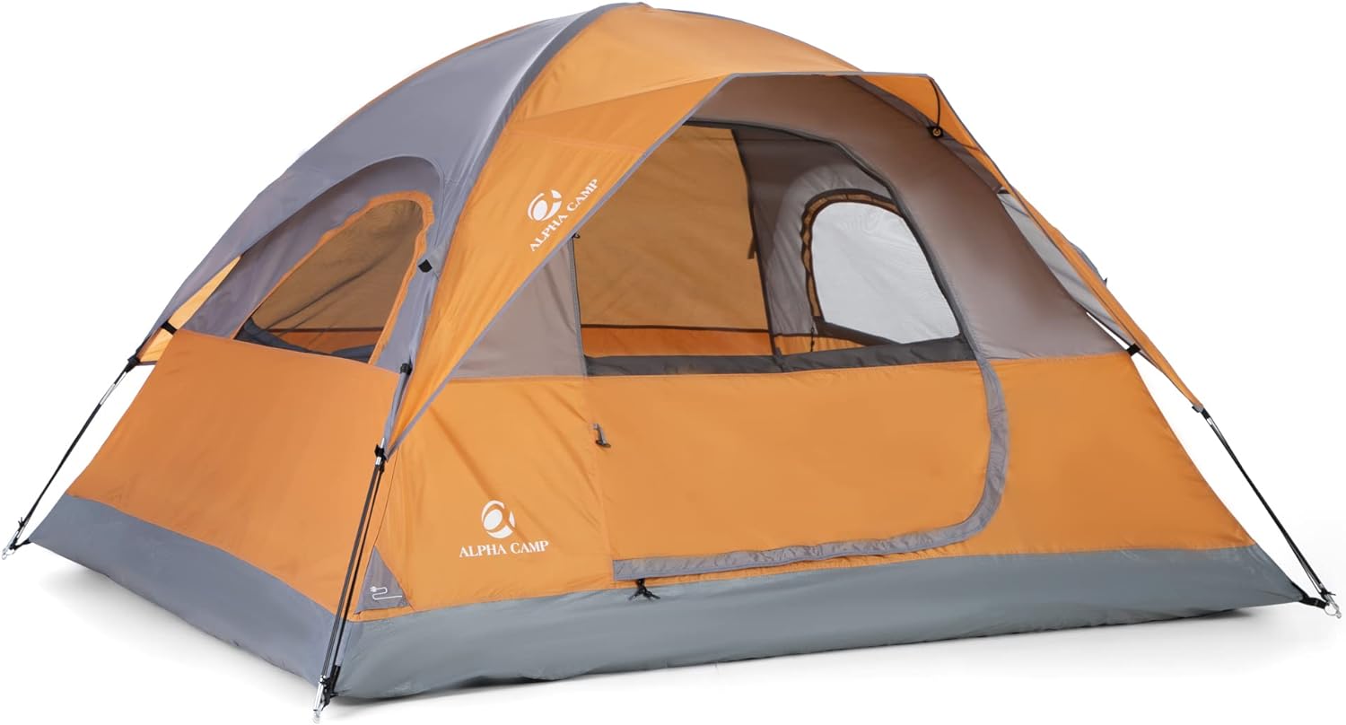 ALPHA CAMP 3/4 Person Camping Dome Tent